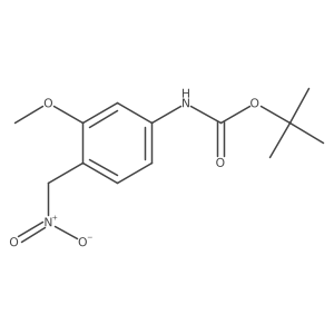 tert-butyl N-[3-methoxy-4-(nitromethyl)phenyl]carbamate结构式