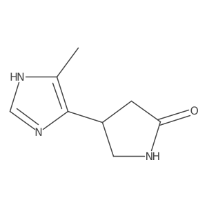4-(4-methyl-1H-imidazol-5-yl)pyrrolidin-2-one Structure