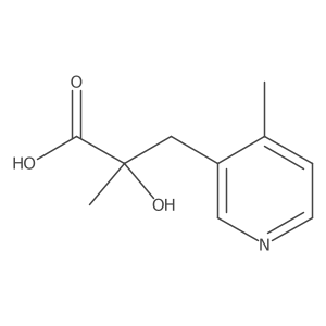 2-Hydroxy-2-methyl-3-(4-methylpyridin-3-yl)propanoic acid Structure