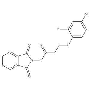 1,3-dioxo-2,3-dihydro-1H-isoindol-2-yl 3-(2,4-dichlorophenoxy)propanoate结构式
