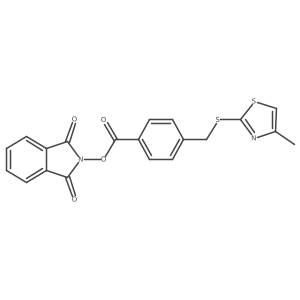 1,3-dioxo-2,3-dihydro-1H-isoindol-2-yl 4-{[(4-methyl-1,3-thiazol-2-yl)sulfanyl]methyl}benzoate Structure