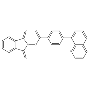 1,3-dioxo-2,3-dihydro-1H-isoindol-2-yl 4-(quinolin-8-yl)benzoate Structure