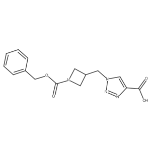 1-[(1-Phenylmethoxycarbonylazetidin-3-yl)methyl]triazole-4-carboxylic acid结构式