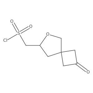 (2-Oxo-6-oxaspiro[3.4]octan-7-yl)methanesulfonyl chloride Structure