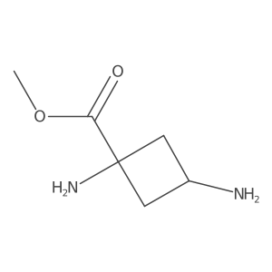 Methyl (1r,3r)-1,3-diaminocyclobutane-1-carboxylate结构式