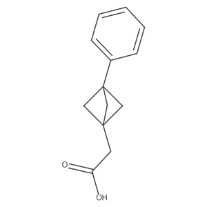 2-(3-Phenyl-1-bicyclo[1.1.1]pentanyl)acetic acid结构式