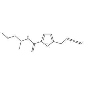 5-(azidomethyl)-N-(1-methoxypropan-2-yl)thiophene-2-carboxamide结构式