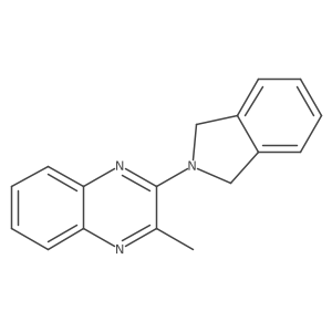 2-(2,3-dihydro-1H-isoindol-2-yl)-3-methylquinoxaline结构式