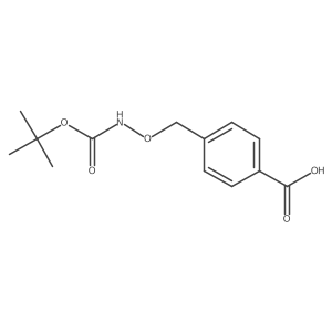 4-((((tert-Butoxycarbonyl)amino)oxy)methyl)benzoic acid结构式