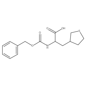 2-{[(Benzyloxy)carbonyl]amino}-3-(thiolan-3-yl)propanoic acid结构式