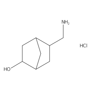 (1R,2R,4R,5R)-5-(Aminomethyl)bicyclo[2.2.1]heptan-2-ol;hydrochloride结构式