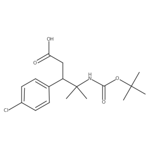 4-{[(Tert-butoxy)carbonyl]amino}-3-(4-chlorophenyl)-4-methylpentanoic acid Structure