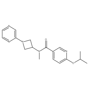 N-methyl-6-(propan-2-yloxy)-N-[1-(pyrazin-2-yl)azetidin-3-yl]pyridine-3-carboxamide Structure