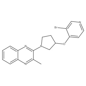 2-{3-[(3-Bromopyridin-4-yl)oxy]pyrrolidin-1-yl}-3-methylquinoxaline Structure