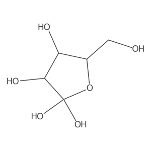 (3S,4S,5R)-5-(Hydroxymethyl)dihydrofuran-2,2,3,4(3H)-tetraol Structure