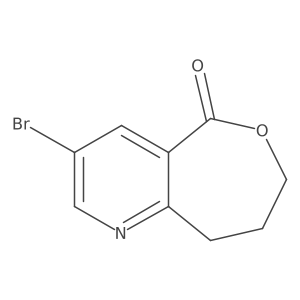 3-Bromo-8,9-dihydrooxepino[4,3-b]pyridin-5(7H)-one Structure