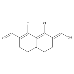 1,8-Dichloro-7-(hydroxymethylene)-3,4,4a,5,6,7-hexahydronaphthalene-2-carbaldehyde Structure