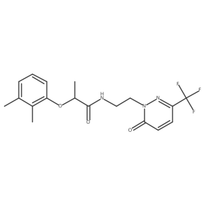 2-(2,3-dimethylphenoxy)-N-{2-[6-oxo-3-(trifluoromethyl)-1,6-dihydropyridazin-1-yl]ethyl}propanamide Structure