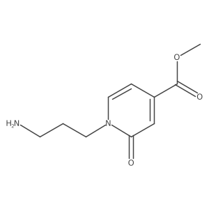 Methyl 1-(3-aminopropyl)-2-oxo-1,2-dihydropyridine-4-carboxylate结构式
