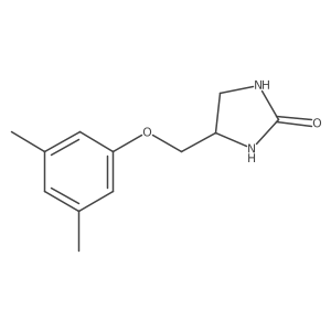 4-((3,5-Dimethylphenoxy)methyl)imidazolidin-2-one结构式