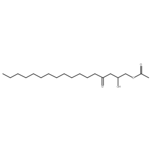 1-(Acetyloxy)-2-hydroxy-4-heptadecanone Structure