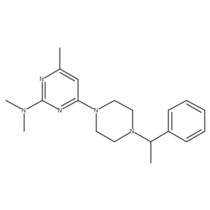N,N,4-trimethyl-6-[4-(1-phenylethyl)piperazin-1-yl]pyrimidin-2-amine Structure
