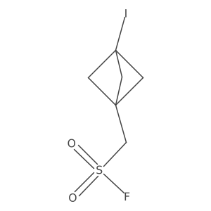 {3-Iodobicyclo[1.1.1]pentan-1-yl}methanesulfonyl fluoride结构式