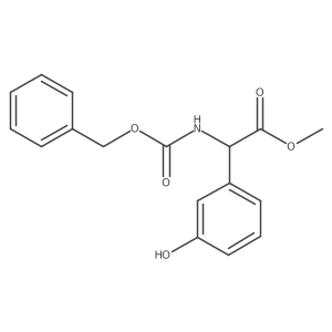 Methyl 2-{[(benzyloxy)carbonyl]amino}-2-(3-hydroxyphenyl)acetate结构式