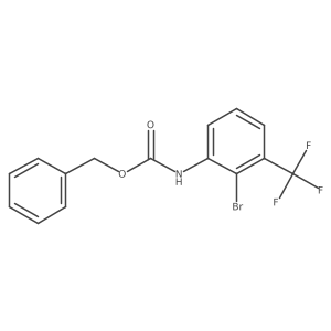 benzyl N-[2-bromo-3-(trifluoromethyl)phenyl]carbamate Structure