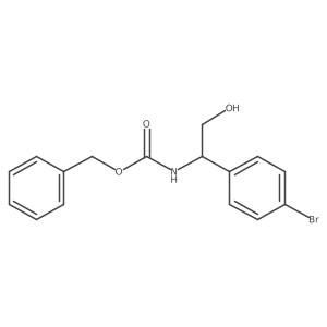 benzyl N-[1-(4-bromophenyl)-2-hydroxyethyl]carbamate结构式