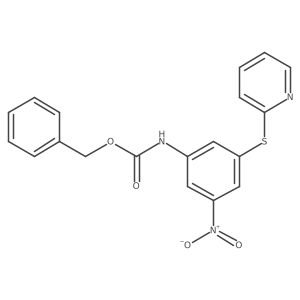 benzyl N-[3-nitro-5-(pyridin-2-ylsulfanyl)phenyl]carbamate结构式
