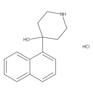 4-Hydroxy-4-(1-naphthyl)piperidine HCl结构式