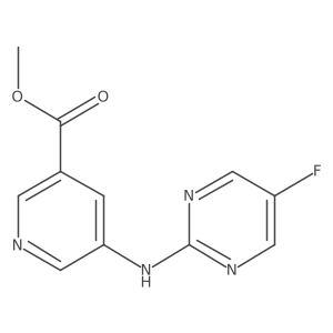 Methyl 5-[(5-fluoropyrimidin-2-yl)amino]pyridine-3-carboxylate Structure