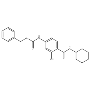 benzyl N-[4-(cyclohexylcarbamoyl)-3-hydroxyphenyl]carbamate Structure
