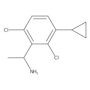 (R)-1-(2,6-Dichloro-3-cyclopropylphenyl)ethan-1-amine Structure