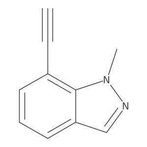 7-Ethynyl-1-methyl-1H-indazole结构式