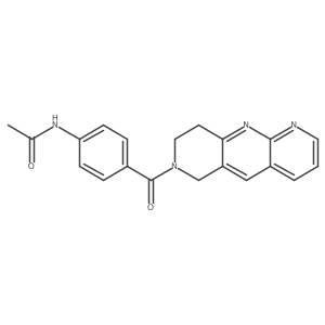 N-(4-{6H,7H,8H,9H-pyrido[2,3-b]1,6-naphthyridine-7-carbonyl}phenyl)acetamide结构式