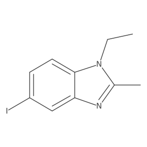 1-Ethyl-5-iodo-2-methyl-1H-benzimidazole Structure
