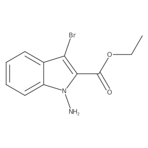 Ethyl 1-amino-3-bromo-1H-indole-2-carboxylate Structure