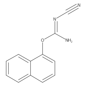 Carbamimidic acid, cyano-, 1-naphthalenyl ester Structure