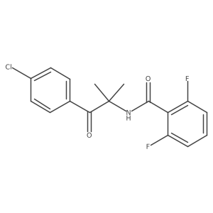 N-[2-(4-Chlorophenyl)-1,1-dimethyl-2-oxoethyl]-2,6-difluorobenzamide结构式