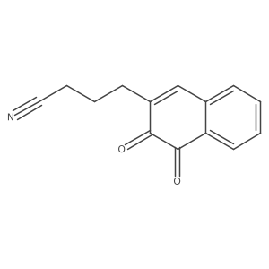 2-Naphthalenebutanenitrile, 3,4-dihydro-3,4-dioxo- Structure