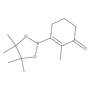 2-Methyl-3-(4,4,5,5-tetramethyl-1,3,2-dioxaborolane-2-yl)-2-cyclohexene-1-one Structure