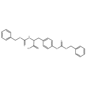 D-Tyrosine, N-[(phenylmethoxy)carbonyl]-, phenylmethyl carbonate (ester) Structure