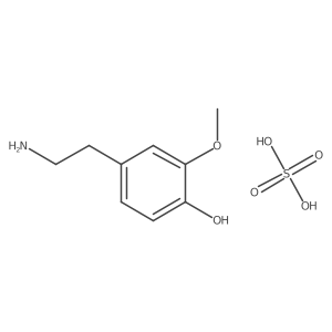 4-(2-Aminoethyl)-2-methoxyphenol;sulfuric acid Structure