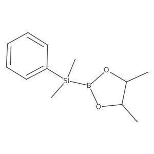 (4R,5R)-2-(Dimethylphenylsilyl)-4,5-dimethyl-1,3,2-dioxaborolane结构式