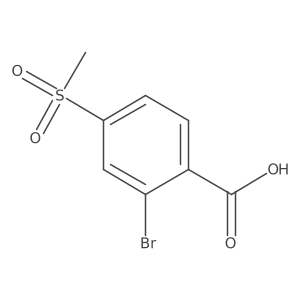 2-Bromo-4-(methylsulfonyl)benzoic acid Structure