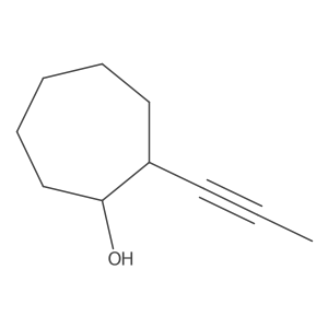 Rac-(1r,2s)-2-(prop-1-yn-1-yl)cycloheptan-1-ol结构式