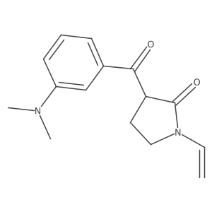 3-[3-(Dimethylamino)benzoyl]-1-vinylpyrrolidin-2-one Structure
