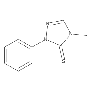 3H-1,2,4-Triazole-3-thione, 2,4-dihydro-4-methyl-2-phenyl-结构式